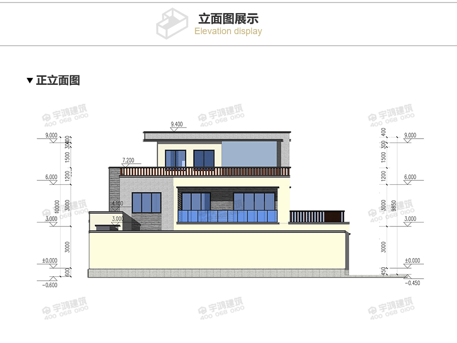 18x14米現(xiàn)代風(fēng)農(nóng)村別墅設(shè)計圖紙