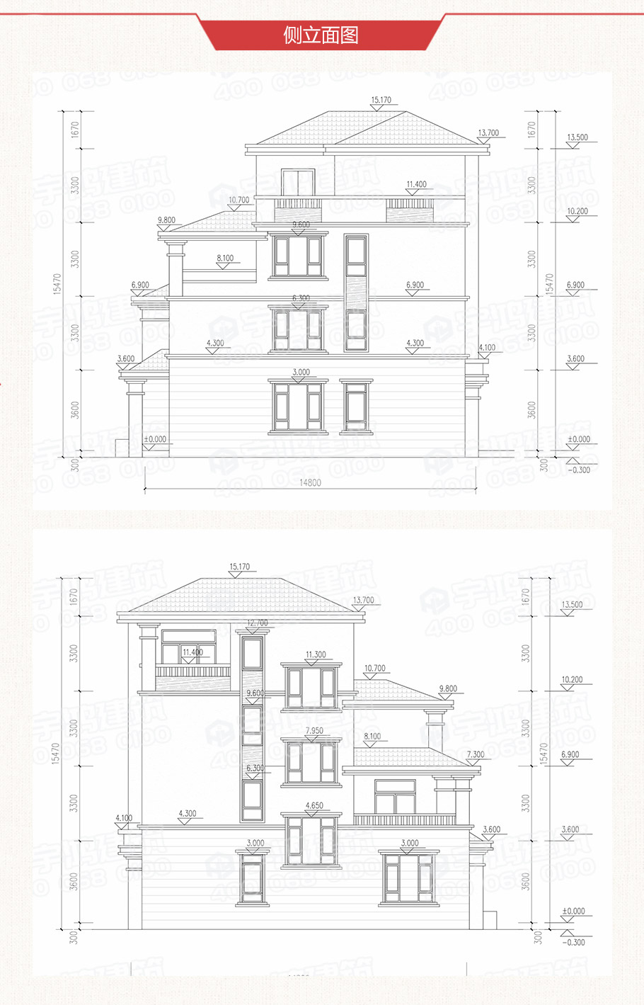 帶露臺(tái)56萬(wàn)四層農(nóng)村自建房設(shè)計(jì)圖紙