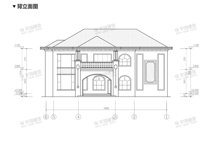 240平兩層帶堂屋自建房設(shè)計圖紙