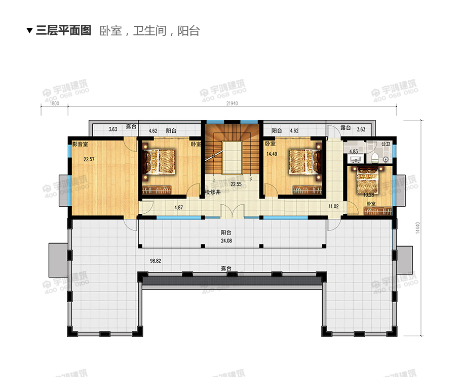 新中式豪華氣派新農(nóng)村別墅設(shè)計(jì)圖