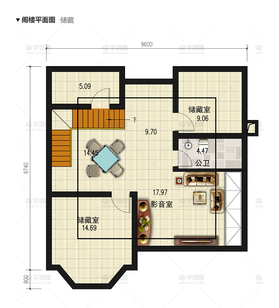 90平帶地下室歐式農(nóng)村別墅設(shè)計圖，造價20萬還帶閣樓