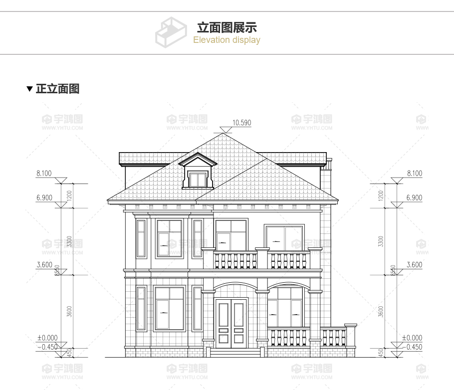 90平帶地下室歐式農(nóng)村別墅設(shè)計圖，造價20萬還帶閣樓