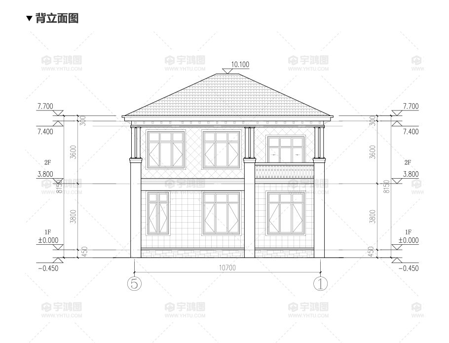 新農(nóng)村兩層歐式別墅設(shè)計(jì)圖帶復(fù)式客廳