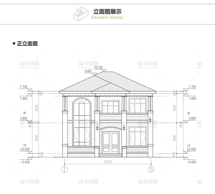 新農(nóng)村兩層歐式別墅設(shè)計(jì)圖帶復(fù)式客廳